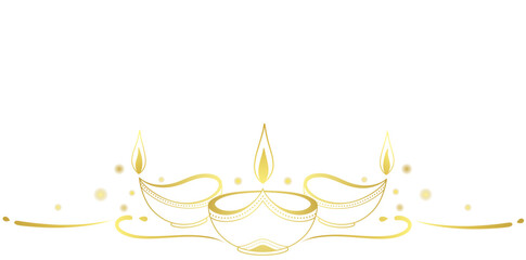 candles diwali line art vector. hinduism festival light element background