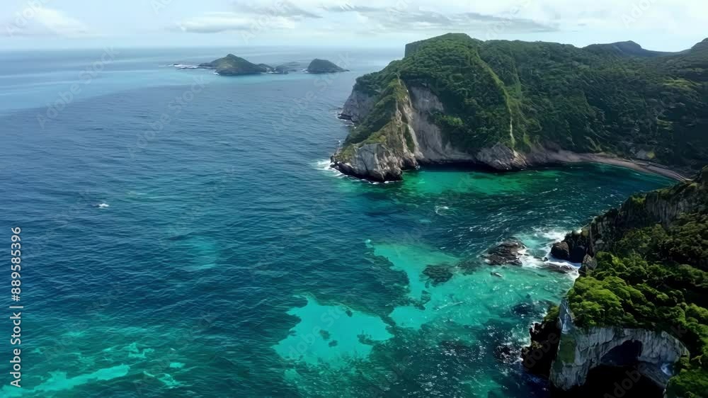 Poster the aerial footage gives us a glimpse of the hidden coves and bays nestled within the islands surrou