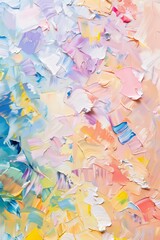 Obraz premium Ultra sharp abstract painting background pastel positive colors.