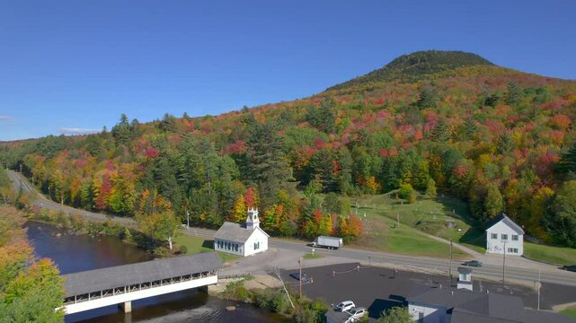Autumn in New England Village - Stark, New Hampshire