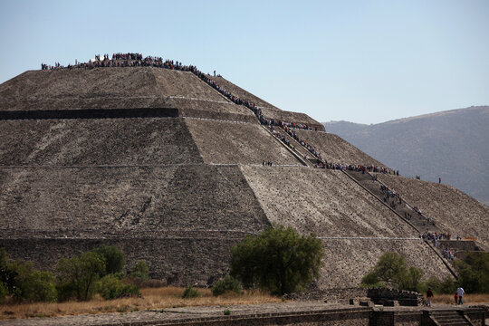 The Aztec pyramids of Teotihuacan in Mexico City