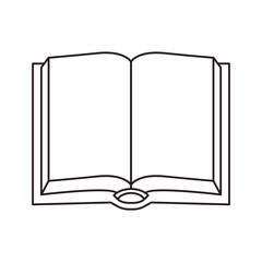 Open book illustration emoji vector symbol sin icon reading