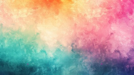Fototapeta premium Abstract Watercolor Background with Orange, Yellow, Teal, and Pink Colors