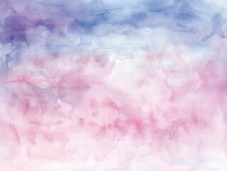 Abstract Watercolor Background with Pink and Blue Hues, Soft and Delicate, Ideal for Branding, Design, and Artistic Projects