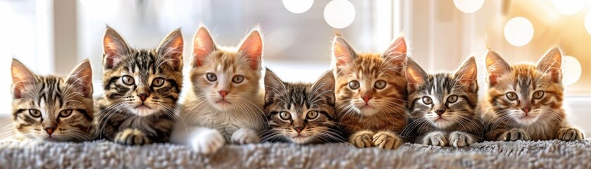 Raising awareness about rare cat breeds, realistic, natural light, photography, background of an outdoor park, diverse cats and caretakers