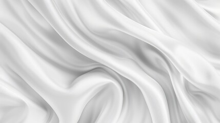 Obraz premium Abstract White Silk Drape