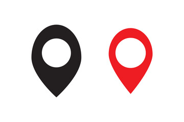 location vector icon set. point illustration sign collection. position symbol. place logo.