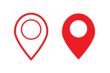 Set of location pin icons. location pin place marker. Location icon. Map marker pointer icon set. Modern map markers. Pin icon vector isolated on white background. 