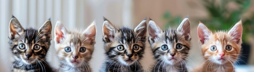 Fun and engaging cat adoption stories from around the world, realistic, vibrant colors, photography, background of a lively community center, joyful atmosphere