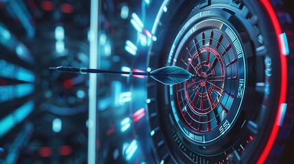 Futuristic Target - Achieve Success