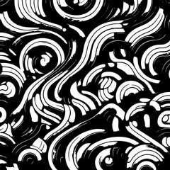 Fototapeta premium Black-and-white abstract stylish background