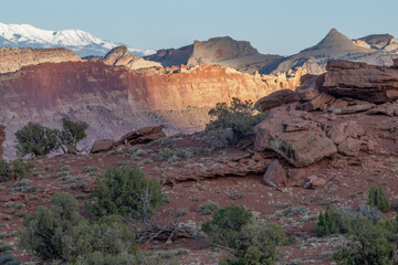 Evening light at Sunset Point, Capitol Reef National Park, Utah 