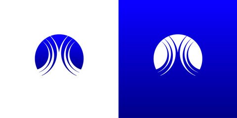 Circular Wave or Water Icon Logo Symbol Vector.