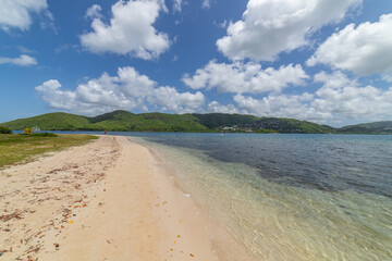 Bay view in Sainte-Anne, Martinique, France