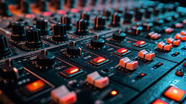 multiband equalizer faders and buttons