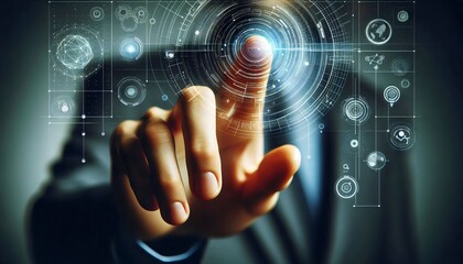 Toque Futurista: Interacción Humano-Digital, pantalla táctil, interfaz