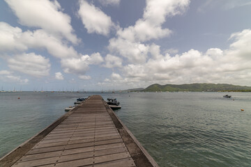 Bay view in Sainte-Anne, Martinique, France