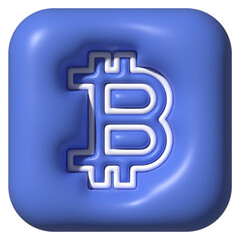 Bitcoin 3D icon
