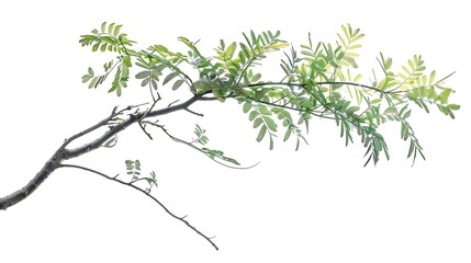 Fototapeta premium Branch with Lush Green Leaves