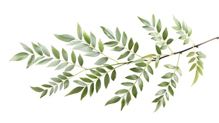 Fototapeta premium Branch with Lush Green Leaves
