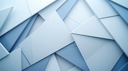 Abstract blue and white geometric pattern.