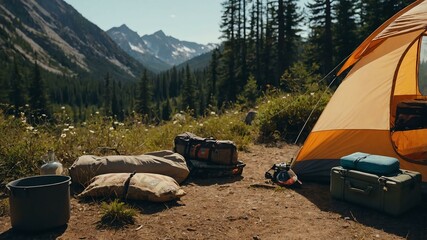 outdoor adventures like hiking camping and picnics art .jpeg