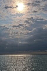 sunset on the sea