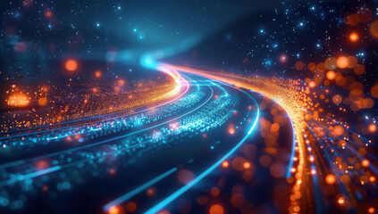 A digital transformation roadmap with key milestones and objectives, highlighting the process of integrating technology into traditional business models, Digital transformation strategy concept