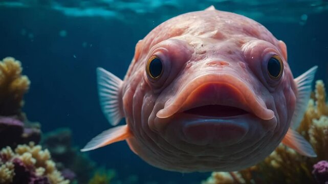funny fish underwater