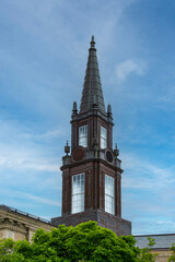 Classic Tower of Brighton Municipal Court, Brighton, Massachusetts, USA