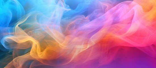 Abstract Colorful Smoke Swirls