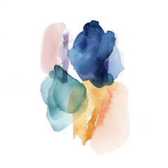 Abstract watercolor painting watercolor illustration isolated on transparent. png file for art work, posters, posters, cards, holiday decor.
