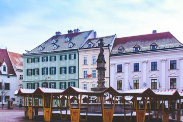Old town architecture in Bratislava, Slovakia