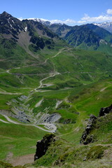 View from Col de Tourmalet, France