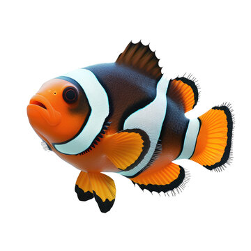 recommend clip art: Photo of clownfish isolated on transparent background