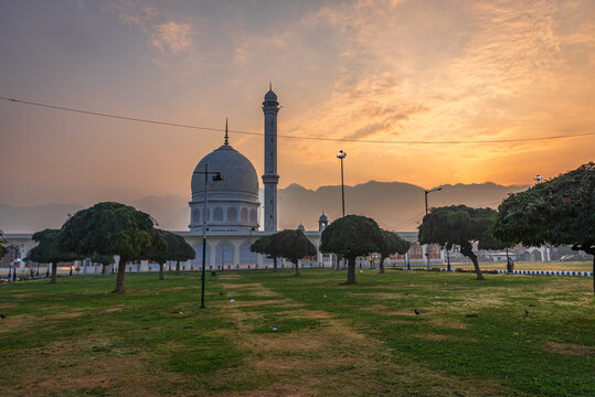 The Hazratbal Shrine popularly called Dargah Sharif ("the Holy Shrine"), is a Muslim shrine located in Hazratbal locality of Srinagar in Jammu and Kashmir, India.