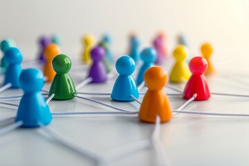 Obraz premium Human resource network structure concept