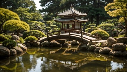 Capturing the Essence: Summer's Beauty in a Japanese Garden
