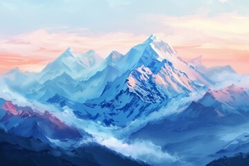 Obraz premium Mountains. Beautiful background