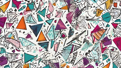 Abstract geometric background. Abstract Modern geometric Backgrounds.. AI generated image