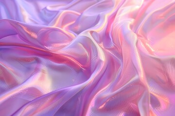 Obraz premium A pink and purple iridescent background with a soft, dreamy texture that captures the essence of magic realism. The colors blend seamlessly creating an ethereal atmosphere.