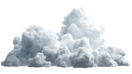 Cloud on white background