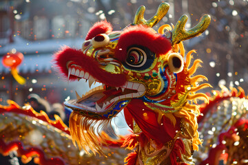 Obraz premium Chinese New Year celebration and backgrounds in China