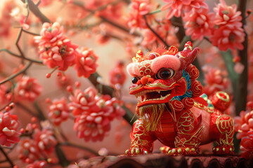 Naklejka premium Chinese New Year celebration and backgrounds in China