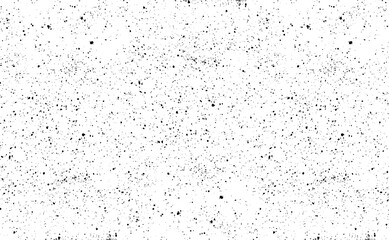 Snow, stars, twinkling lights, rain drops on black background. Abstract vector noise. Small particles of debris and dust. Distressed uneven grunge texture overlay.