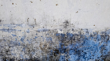 Close-up image of a weathered and mold-infested wall highlighting moisture damage, ideal for concepts of home maintenance and repair