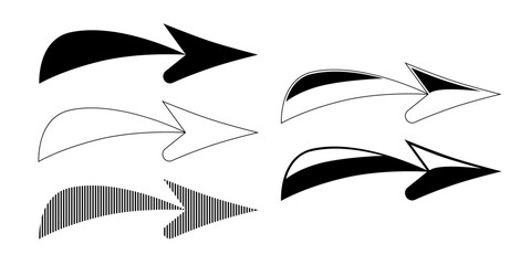 Arrows. Direction. Orientation. Focus. Illustration.
