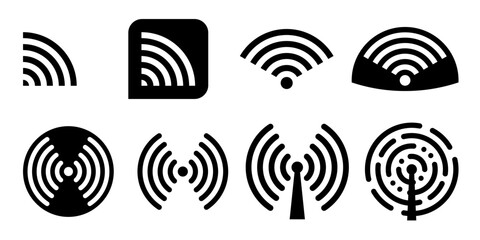 Wi-Fi. Coverage. Network. The Internet. Wireless antenna. Illustration.