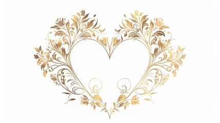 a wedding invitation, wedding element, illustration, ornate calligraphy, isolated on white background