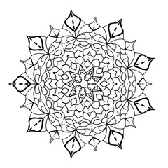 ornamental round ornament,Mandala drawing 